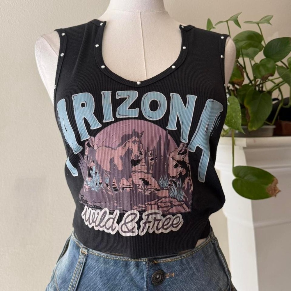 Western Vibes Festival Tank Indie Sleaze Sz Small Forever 21 Summer Casual Tank